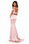 Sherri Hill - 51797 Two Piece Off-Shoulder Mermaid Gown In Pink