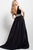 51802 Classy V-Neckline Jeweled Waist Ballgown