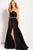 51804 Shimmering Strapless Slit A-line Prom Gown