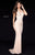 Sherri Hill - 51811 Fully Beaded Plunging Illusion Halter Evening Gown In Neutral