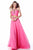 Sherri Hill - 51812 Strap-Detailed Two Piece Chiffon A Line Dress In Pink