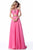 Sherri Hill - 51812 Strap-Detailed Two Piece Chiffon A Line Dress In Pink