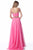 Sherri Hill - 51812 Strap-Detailed Two Piece Chiffon A Line Dress In Pink