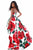 Sherri Hill - 51816 Strapless Floral Print High Low A-Line Dress In Red and Print