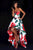 Sherri Hill - 51816 Strapless Floral Print High Low A-Line Dress In Red and Print