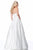 Sherri Hill - 51817 Floral Appliqued Strapless Ballgown In White