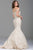 51851 Embroidered Off Shoulder Mermaid Dress