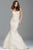 51851 Embroidered Off Shoulder Mermaid Dress