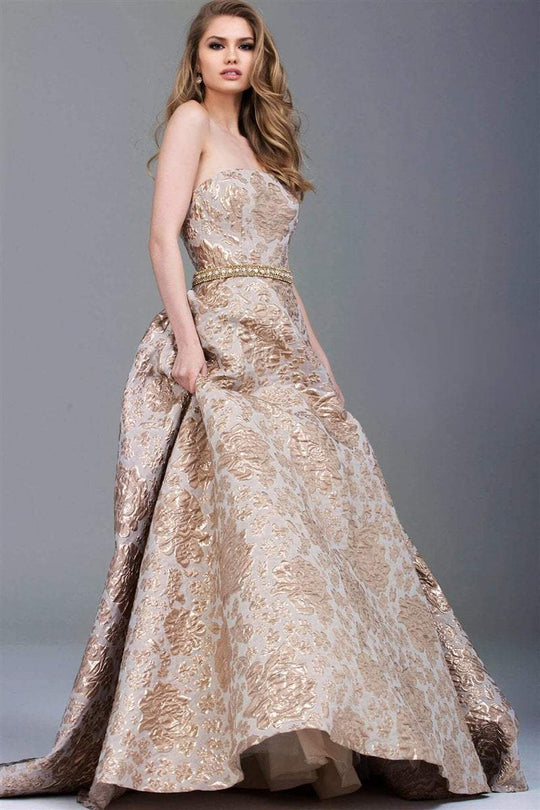 51852 Embellished Straight Across Ballgown