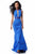 Sherri Hill - 51859 Fitted Beaded Trumpet Evening Dress In Blue