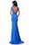 Sherri Hill - 51859 Fitted Beaded Trumpet Evening Dress In Blue