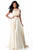 Sherri Hill - 51863 Two Piece Floral Applique Charmeuse A-line Dress In Yellow