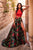 Sherri Hill - 51870 Two Piece Floral Print Charmeuse A-Line Dress In Red and Print