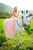 Sherri Hill - 51885 Off Shoulder Rose Appliqued Ballgown In Pink