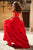 Sherri Hill - 51885 Off Shoulder Rose Appliqued Ballgown In Red