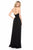 Sherri Hill - 51900 Two Piece Halter Straps A-Line Dress In Black