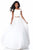 Sherri Hill - 51907 Beaded Two Piece Off-Shoulder Tulle Ballgown In White