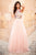 Sherri Hill - 51908 Floral Appliqued High Halter A-Line Dress In Pink and Multi-Color