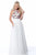 Sherri Hill - 51908 Floral Appliqued High Halter A-Line Dress In White and Multi-Color