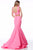 Sherri Hill - 51918 Strappy Mikado Two Piece Mermaid Evening Dress In Pink