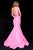 Sherri Hill - 51918 Strappy Mikado Two Piece Mermaid Evening Dress In Pink