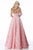 Sherri Hill - 51929 Strapless Lace Floral Applique Ballgown In Pink
