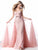 Sherri Hill - 51931 Strapless Lace Sweetheart Dress With Overskirt In Pink