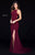 Sherri Hill - 51947 Jersey Fitted Dress with Cutout Sides and Slit In Red