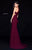 Sherri Hill - 51947 Jersey Fitted Dress with Cutout Sides and Slit In Red
