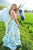 Sherri Hill - 51959 Two Piece V-neck Floral Print A-line Dress In Pink and Print