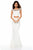 Sherri Hill - 51966 Two-Piece Jewel Garlanded Long Mermaid Dress In White
