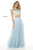 Sherri Hill - 51973 Two Piece Beaded Lace A-Line Dress In Blue