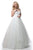 Sherri Hill - 51990 Sequined Off-Shoulder Tulle Ballgown In White and Multi-Color