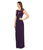 Adrianna Papell - Sleeveless Ruched Long Gown AP1E201175 in Purple