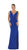May Queen - MQ1431 Sleeveless Plunging Trumpet Gown In Blue