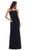 Strappy Pleated Evening Dress