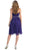 Pleated Sweetheart Bejeweled Waist Cocktail Dress