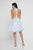 Terani Couture - 1711P2237 Beaded High Neck Cocktail Dress In Blue and Neutral