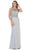 Sleeveless Embellished Jersey Evening Gown