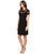 Donna Morgan - D4213M Lace Jewel Neck A-line Dress in Black