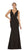 May Queen - MQ1431 Sleeveless Plunging Trumpet Gown In Black