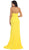 May Queen - RQ-7360 Strapless Sweetheart Trumpet Evening Dress In Yellow