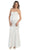 Dazzling Strapless Sequins Lace Applique and Beaded Long Dress