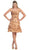 Strapless Straight-Across Ruffle Prom Dress