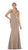 May Queen - MQ1431 Sleeveless Plunging Trumpet Gown In Brown