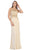 Sleeveless Embellished Jersey Evening Gown