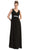 May Queen - V-Neck Crystal Ornate Empire Waist  A-Line Evening Dress