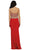 Appliqued Prom Gown with Slit
