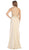 Sleeveless Embellished Jersey Evening Gown