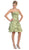 Strapless Straight-Across Ruffle Prom Dress